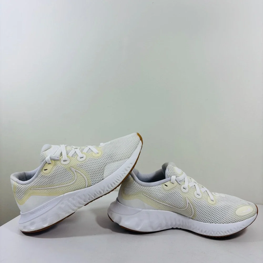 Nike Renew Run Triple White/Gum Sole Men's Running Shoes Sneakers CZ9209-100‎ 10